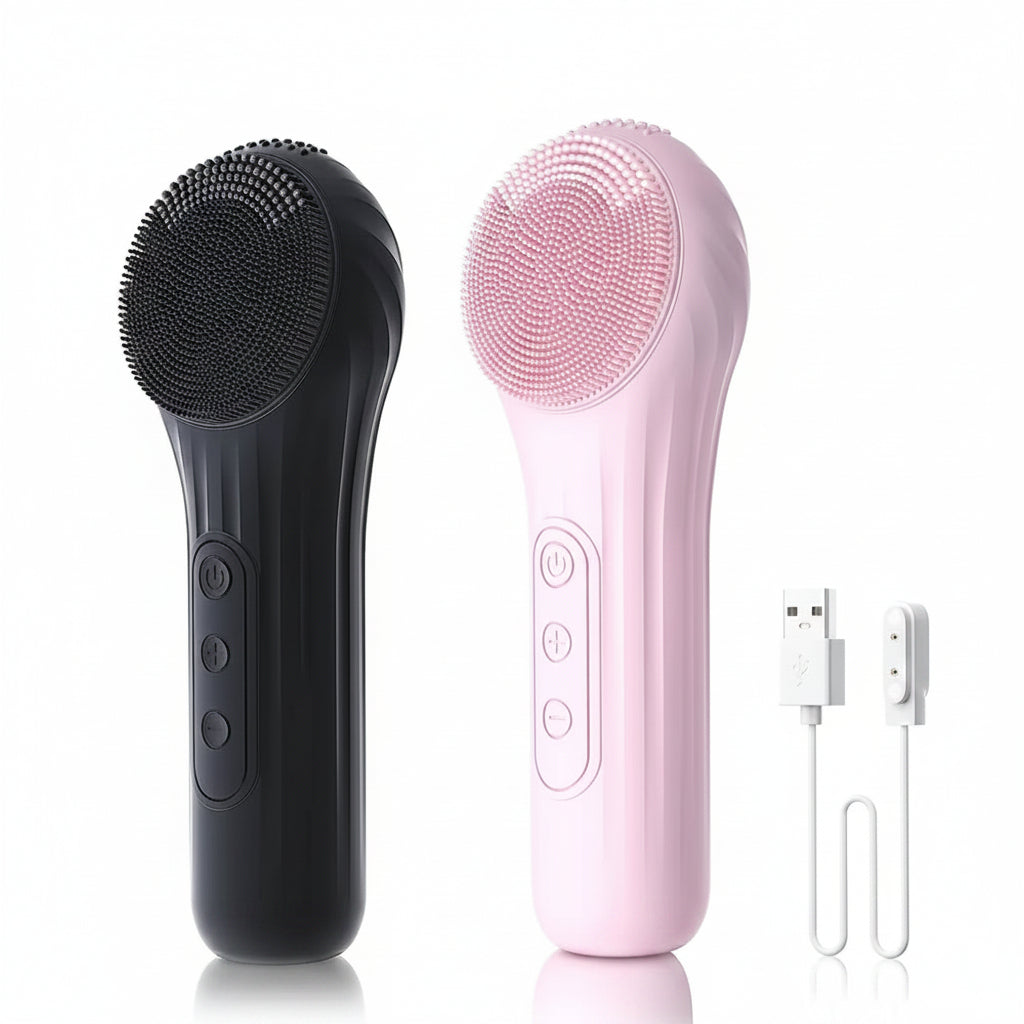 Sonic Waterproof Facial Cleansing Brush Rechargeable Scrubber Exfoliating Vibrating Deep Clean Face Cleaner Skin Care Tool