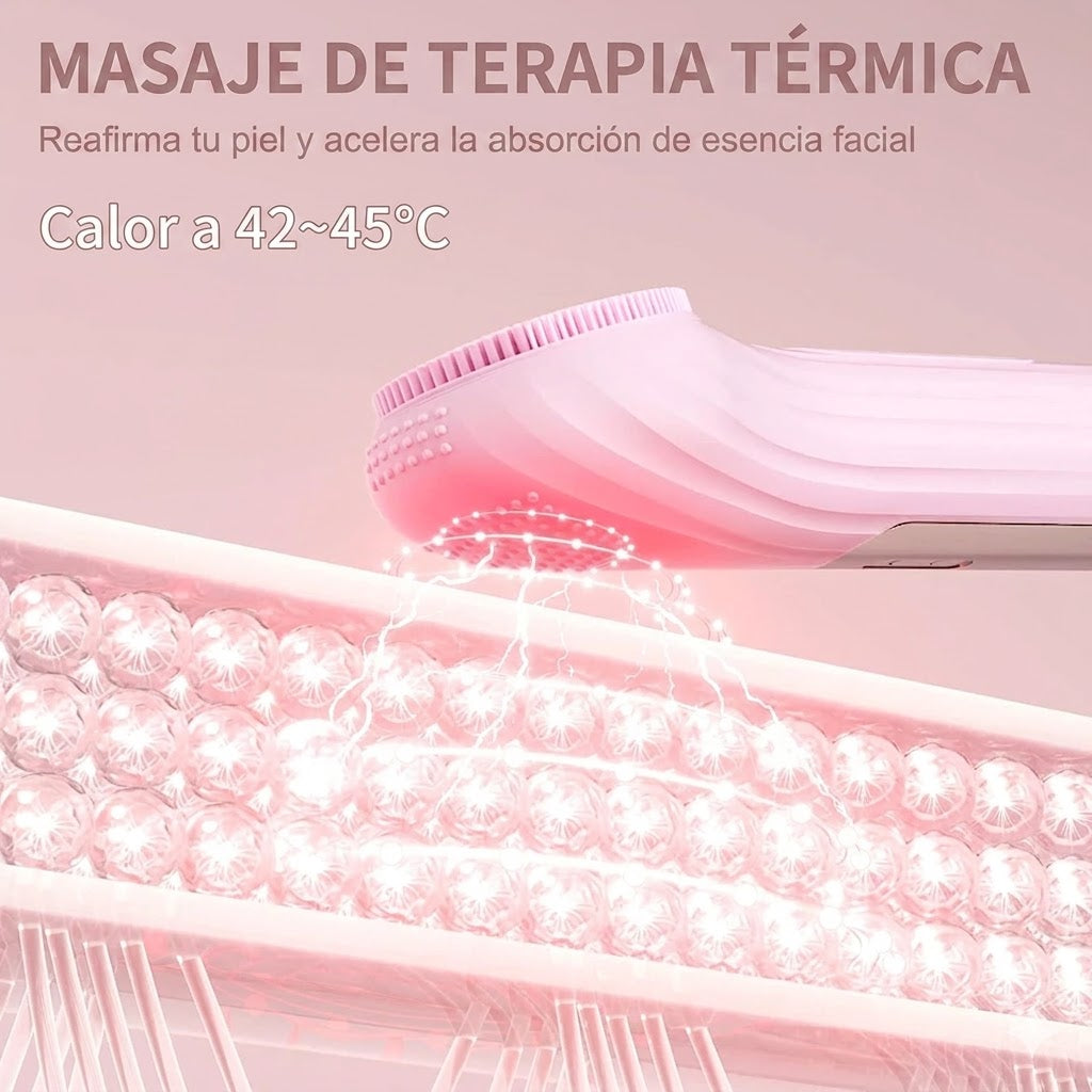 Cepillo de limpieza facial sónico, impermeable y recargable